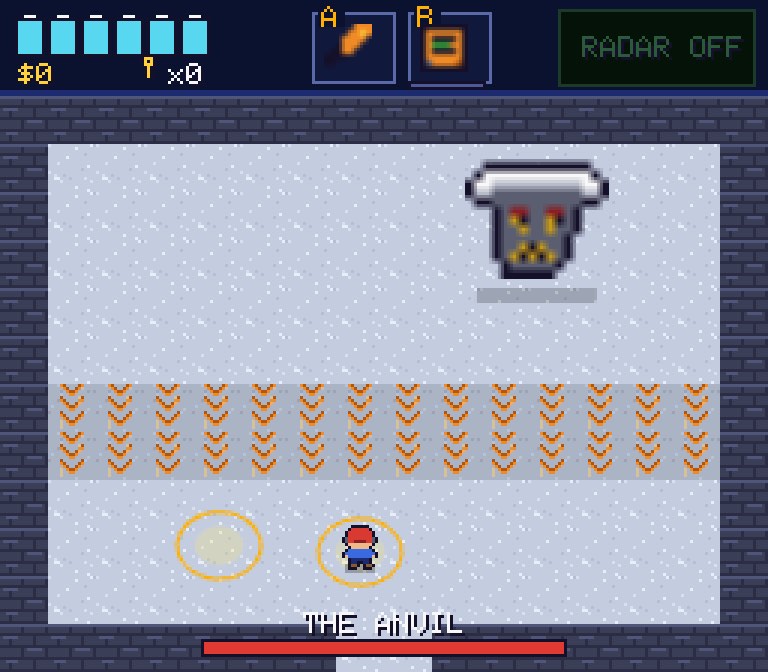 A boss room in the Thunderstorm Cell, where the Anvil looms over lightning-warning ground